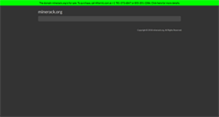 Desktop Screenshot of minerack.org